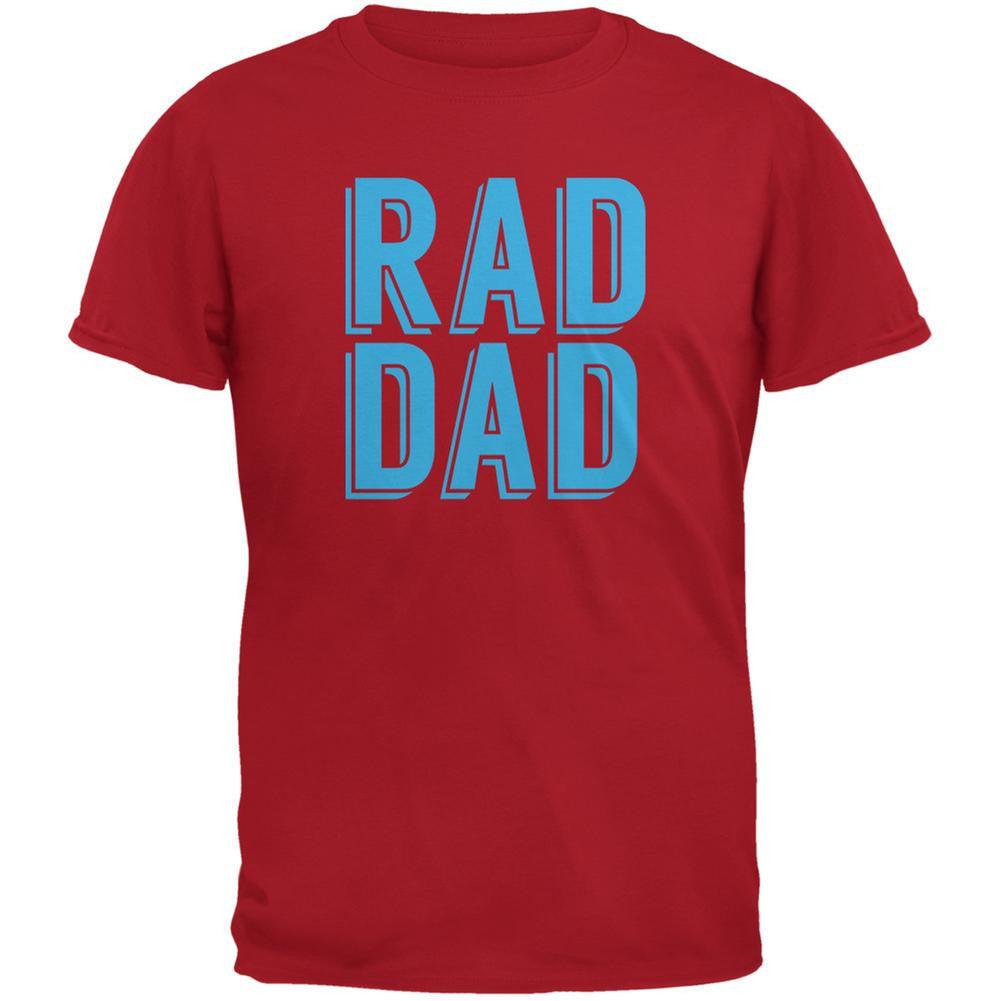 Fathers Day - Rad Dad Red Adult T-Shirt Men's T-Shirts Old Glory 2XL Red