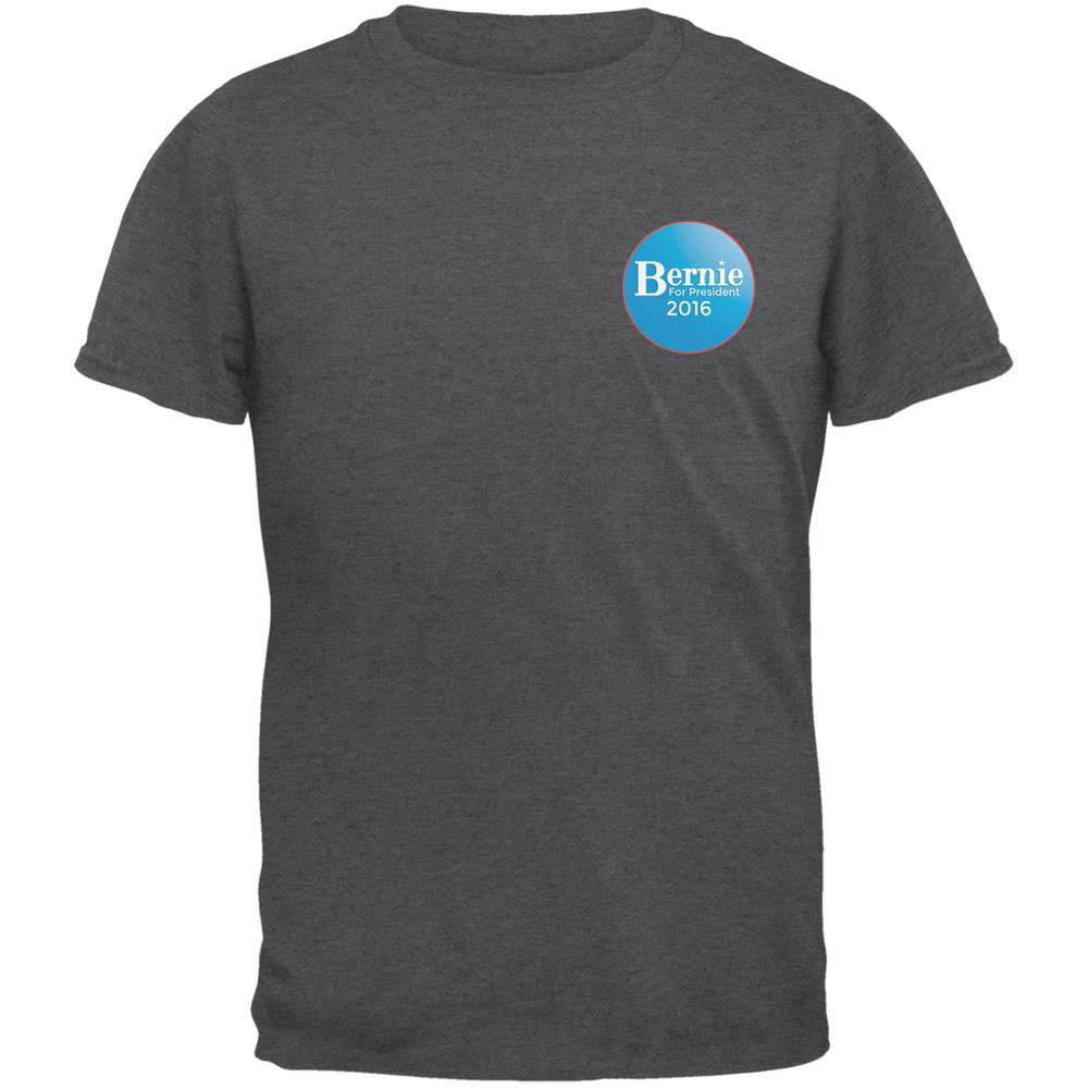Election 2016 - Bernie Sanders for President Jersey Dark Heather Adult T-Shirt Men's T-Shirts Old Glory 2XL Grey