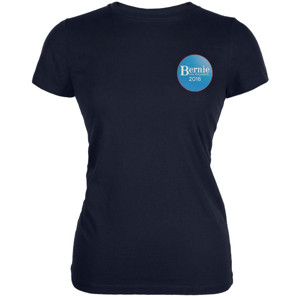 Election 2016 - Bernie Sanders for President Jersey Navy Juniors Soft T-Shirt Juniors T-Shirts Old Glory 2XL Blue