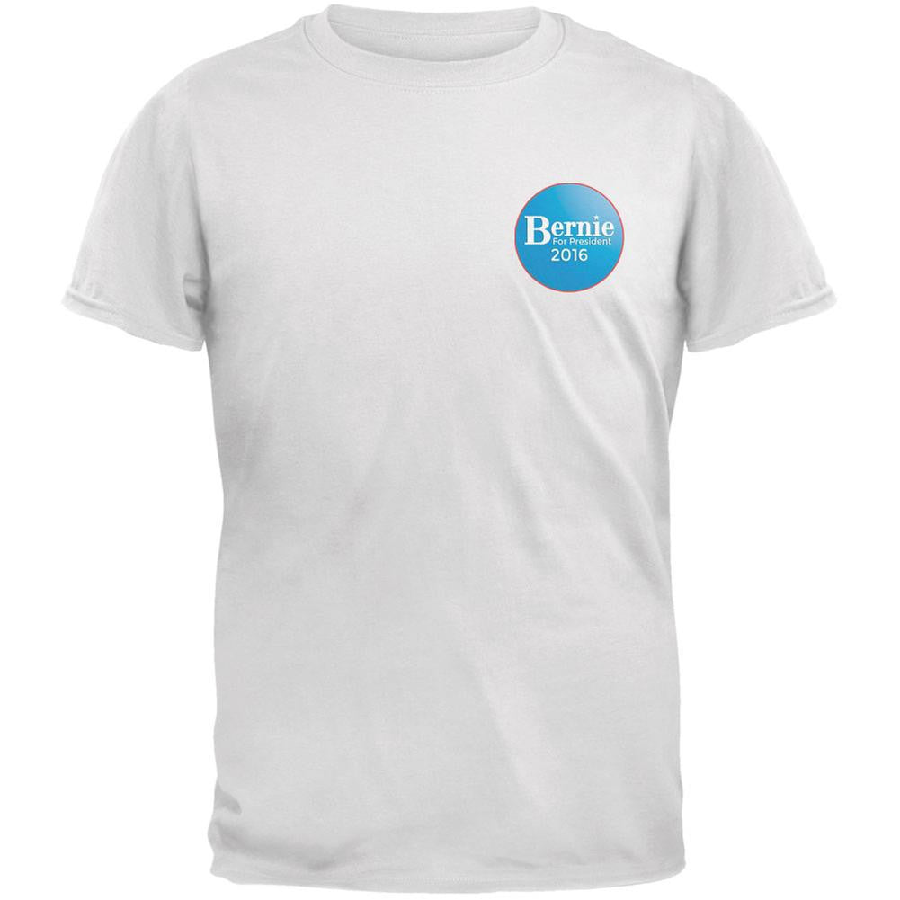 Election 2016 - Bernie Sanders for President Jersey White Adult T-Shirt Men's T-Shirts Old Glory 2XL White