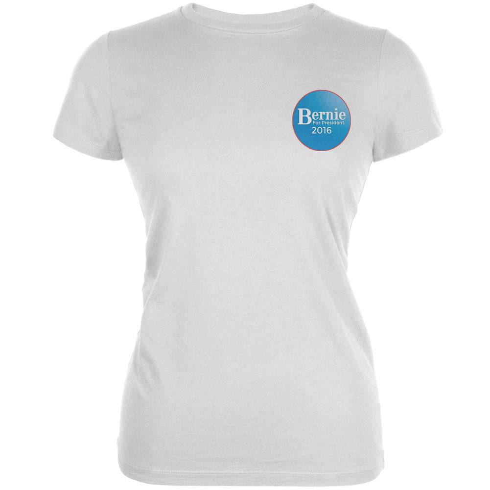Election 2016 - Bernie Sanders for President Jersey White Juniors Soft T-Shirt Juniors T-Shirts Old Glory 2XL White