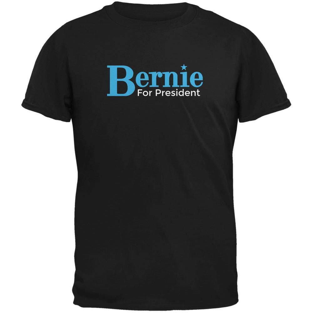 Election 2016 - Bernie Sanders for President Black Adult T-Shirt Men's T-Shirts Old Glory 2XL Black