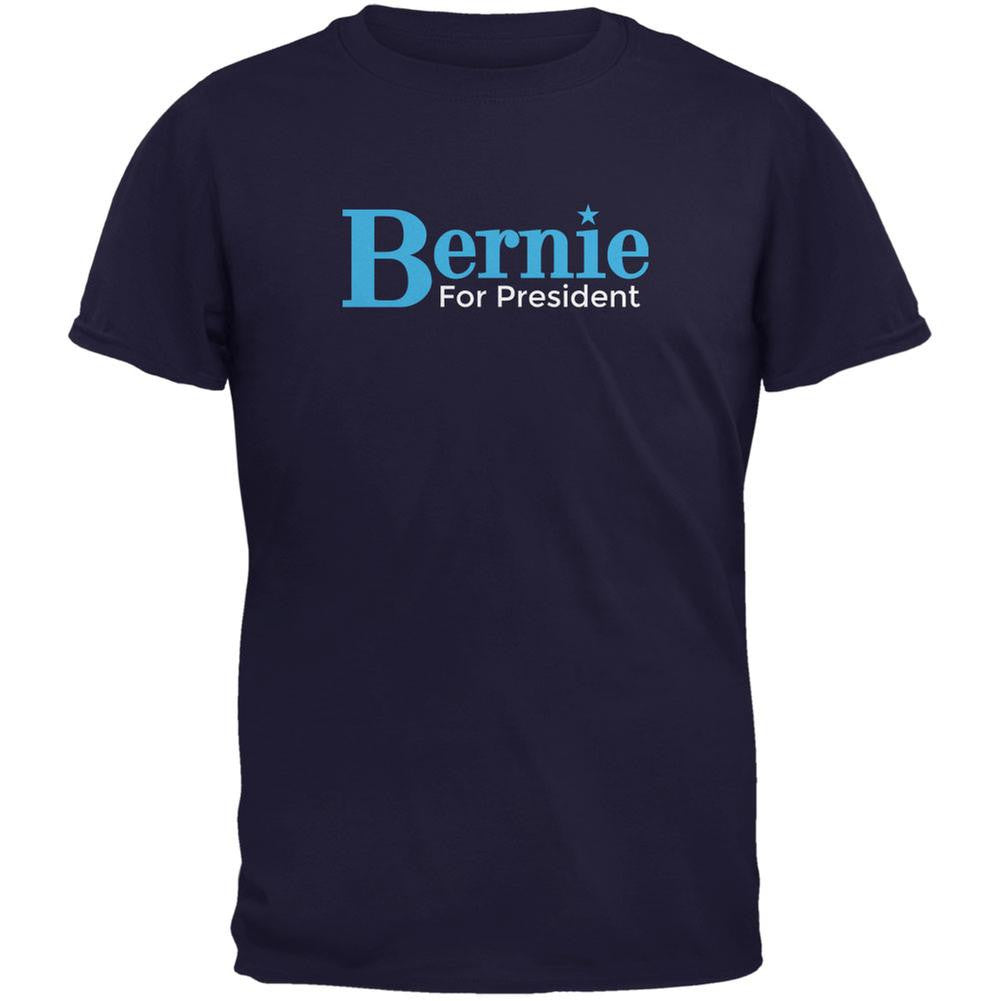 Election 2016 - Bernie Sanders for President Navy Adult T-Shirt Men's T-Shirts Old Glory 2XL Blue