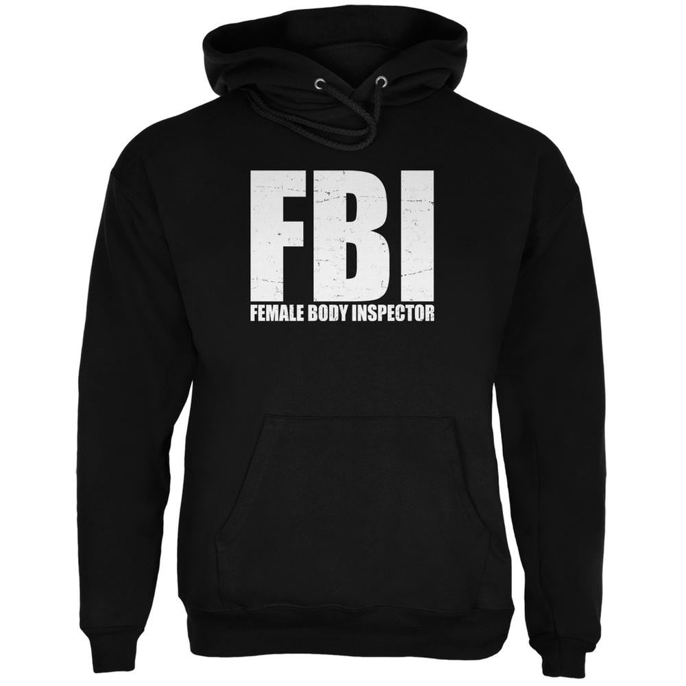 Female Body Inspector Black Adult Hoodie Men's Hoodies Old Glory 2XL Black