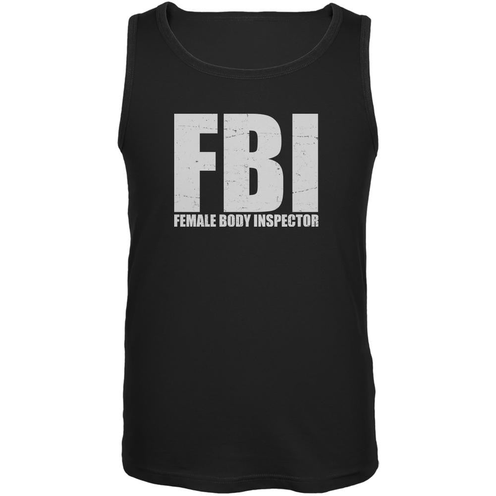 Female Body Inspector Black Adult Tank Top Men's Tank Tops Old Glory 2XL Black