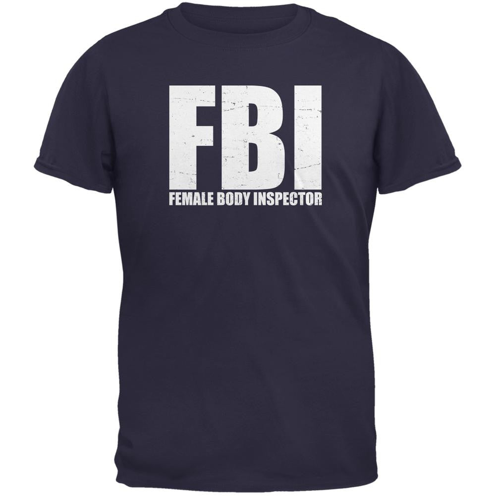 Female Body Inspector Navy Adult Sleeveless Shirt Men's Sleeveless T-Shirts Old Glory 2XL Blue