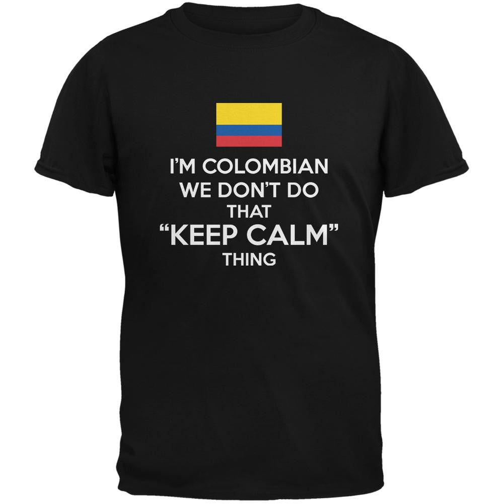 Don't Do Calm - Colombian Black Youth T-Shirt Youth T-Shirts Old Glory LG Black