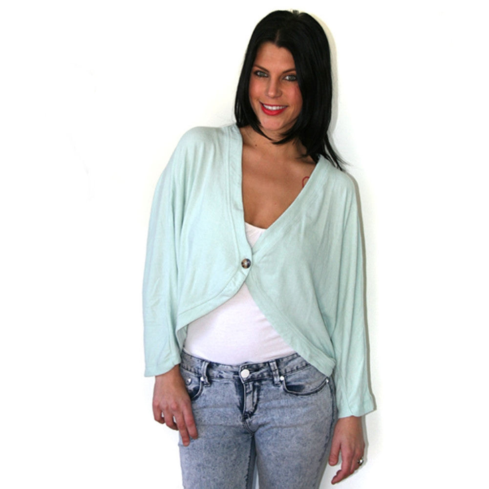 Volcom - Stir Crazy Surf Spray Blue Vintage Juniors Cardigan Juniors Sweaters Volcom