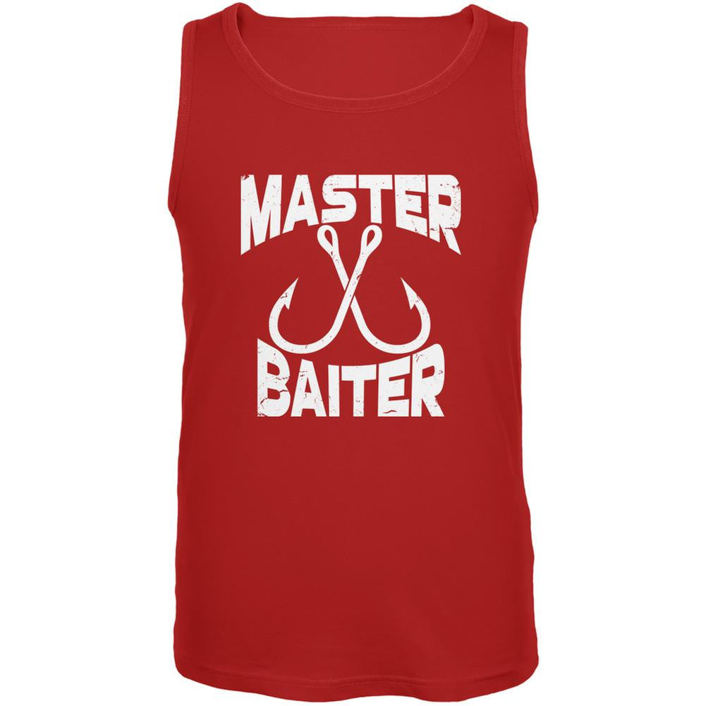Master Baiter Red Adult Tank Top Men's Tank Tops Old Glory 2XL Red