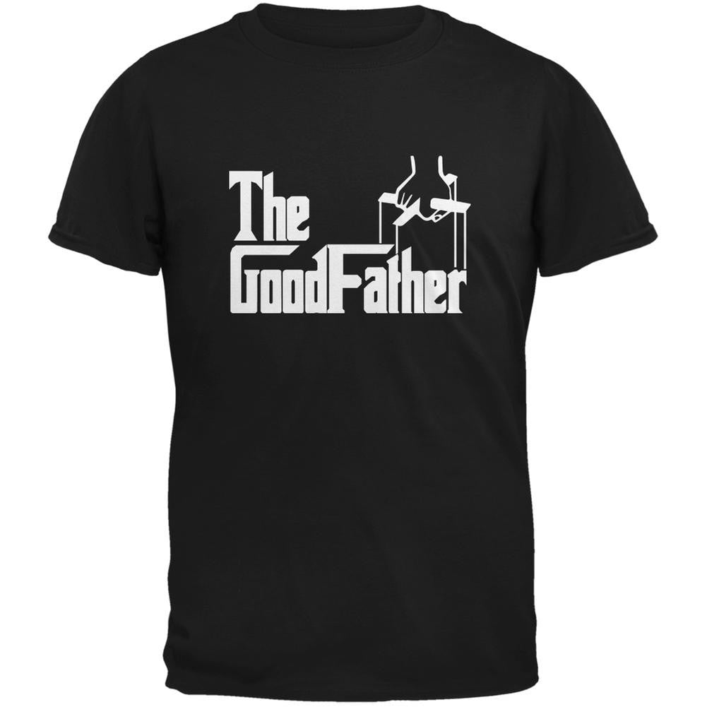 Father's Day The GoodFather Black Adult T-Shirt Men's T-Shirts Old Glory 2XL Black