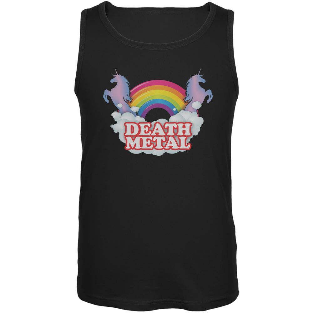 Death Metal Rainbow Black Adult Tank Top Men's Tank Tops Old Glory 2XL Black