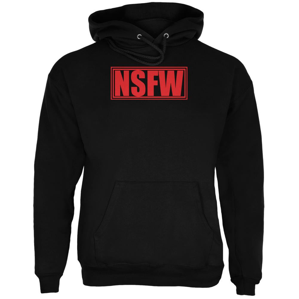 NSFW Not Safe for Work Funny Black Adult Hoodie Men's Hoodies Old Glory 2XL Black