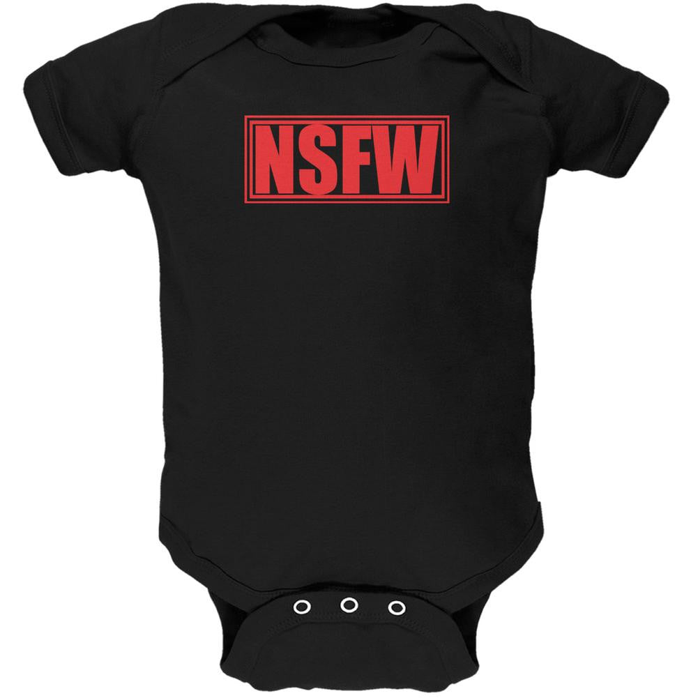 NSFW Not Safe for Work Funny Black Soft Baby One Piece Baby One Piece Old Glory 0-3M Black