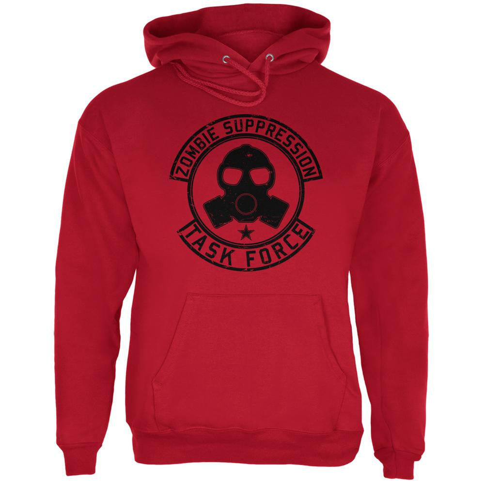 Zombie Task Force Red Adult Hoodie Men's Hoodies Old Glory 2XL Red