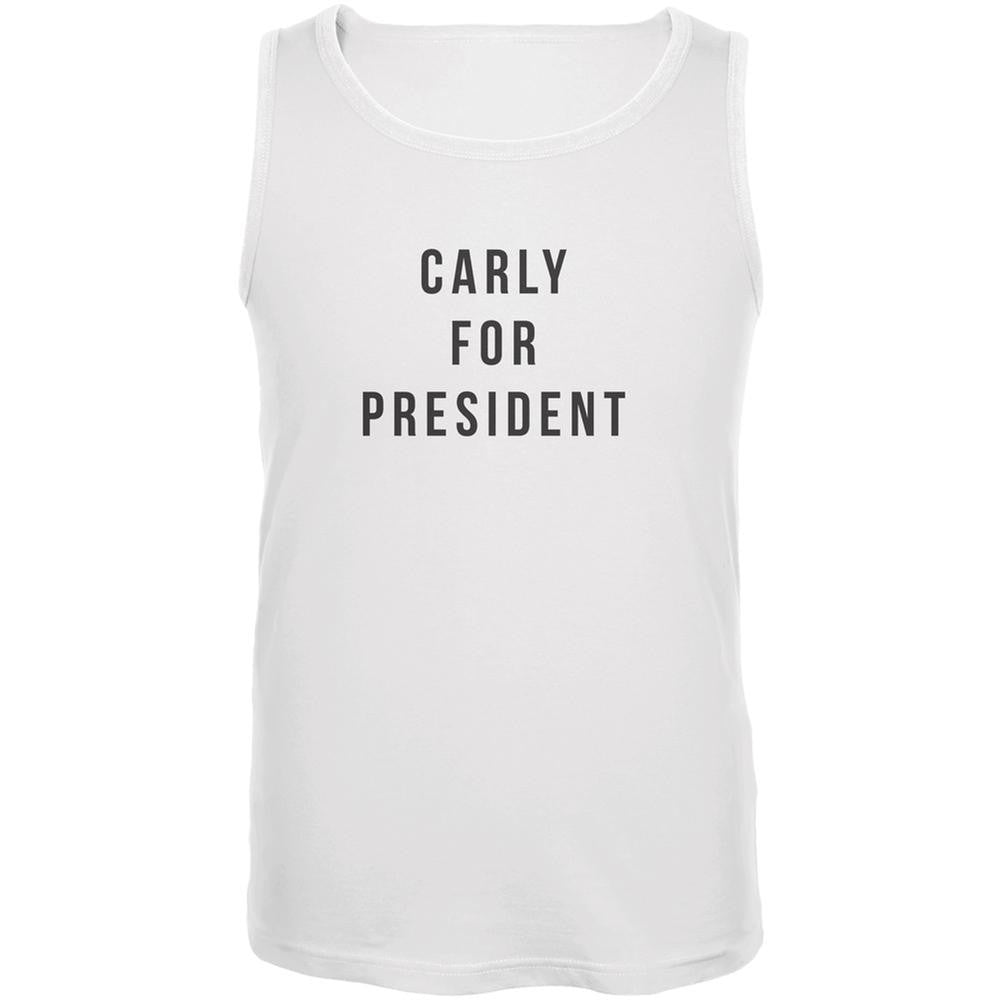 Election 2016 Carly Fiorina For President White Adult Tank Top Men's Tank Tops Old Glory 2XL White