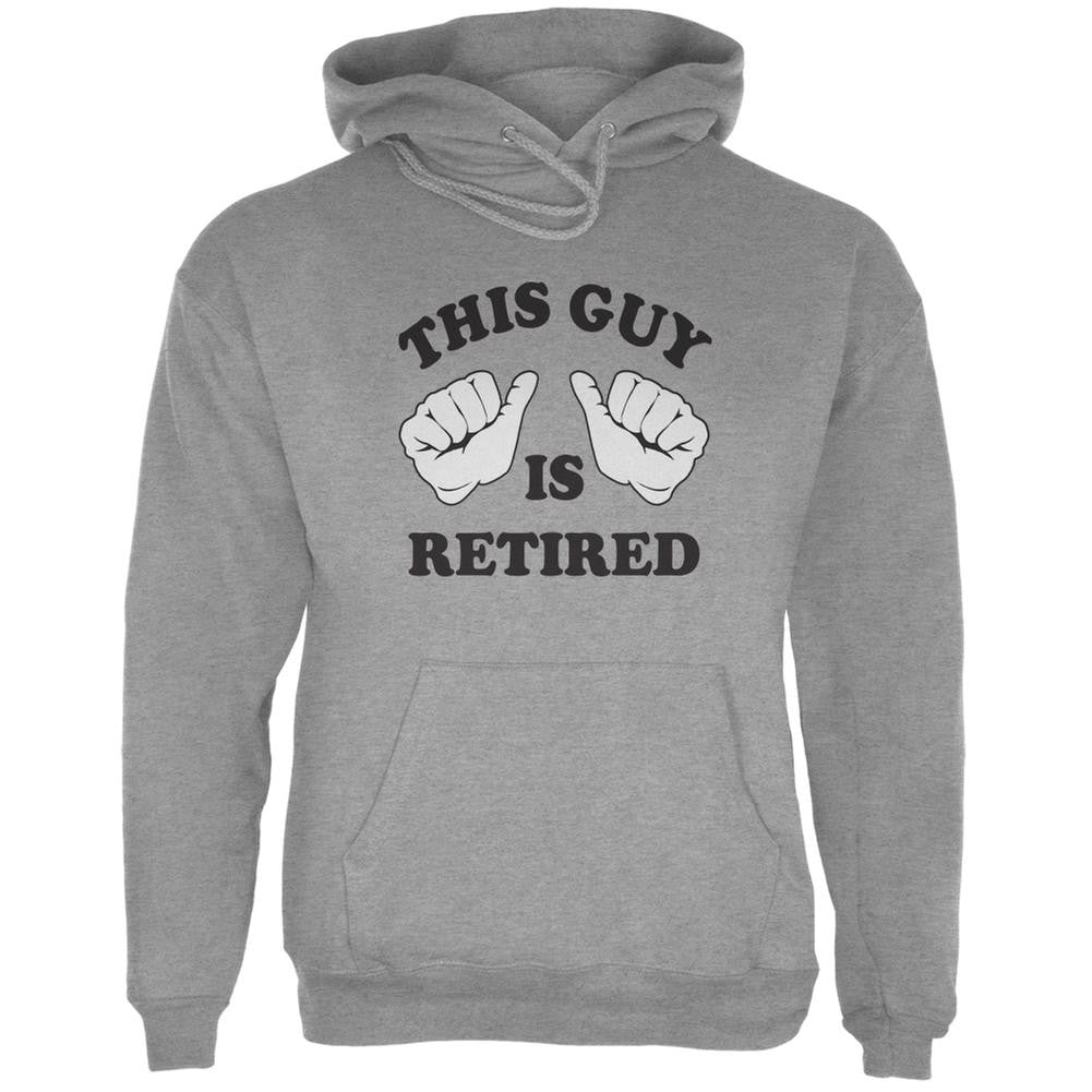 This Guy Is Retired Heather Grey Adult Hoodie Men's Hoodies Old Glory 2XL Grey