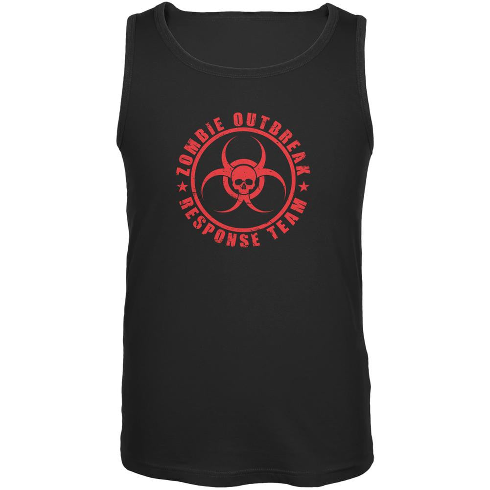 Zombie Response Team Black Adult Tank Top Men's Tank Tops Old Glory 2XL Black
