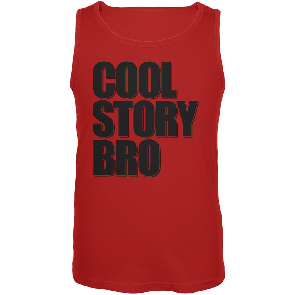 Cool Story Bro Red Adult Tank Top Men's Tank Tops Old Glory 2XL Red