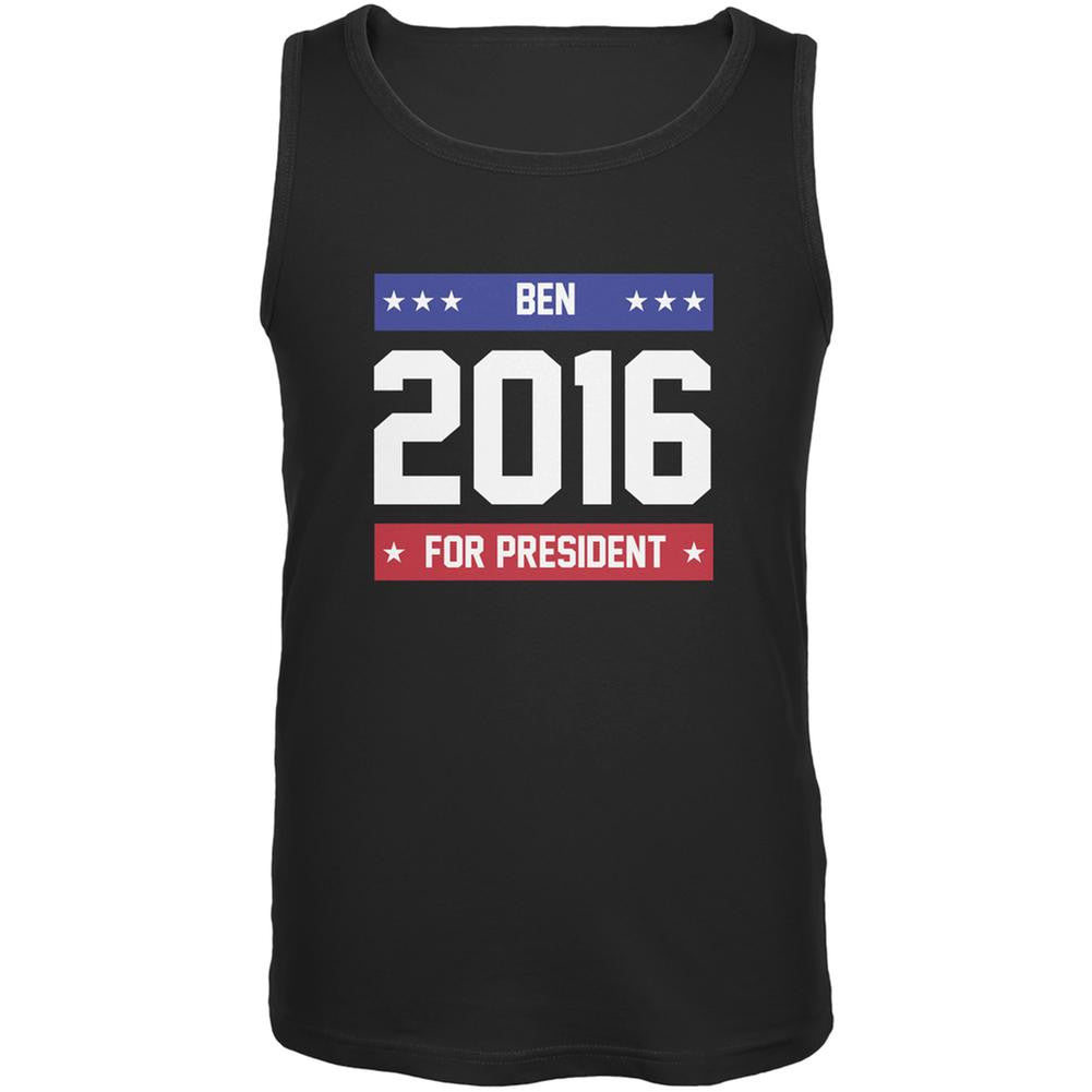 Election 2016 Ben for President 2016 Black Adult Tank Top Men's Tank Tops Old Glory 2XL Black