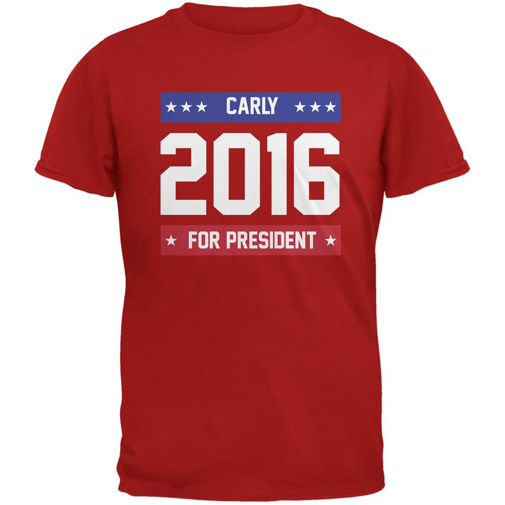 Election 2016 Carly for President 2016 Red Adult T-Shirt Men's Tank Tops Old Glory 2XL Red