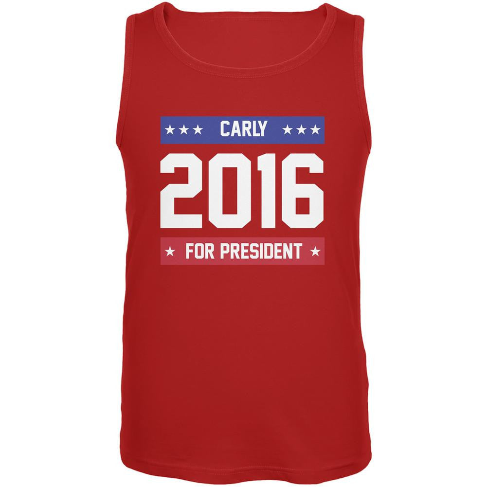 Election 2016 Carly for President 2016 Red Adult Tank Top Men's Tank Tops Old Glory 2XL Red