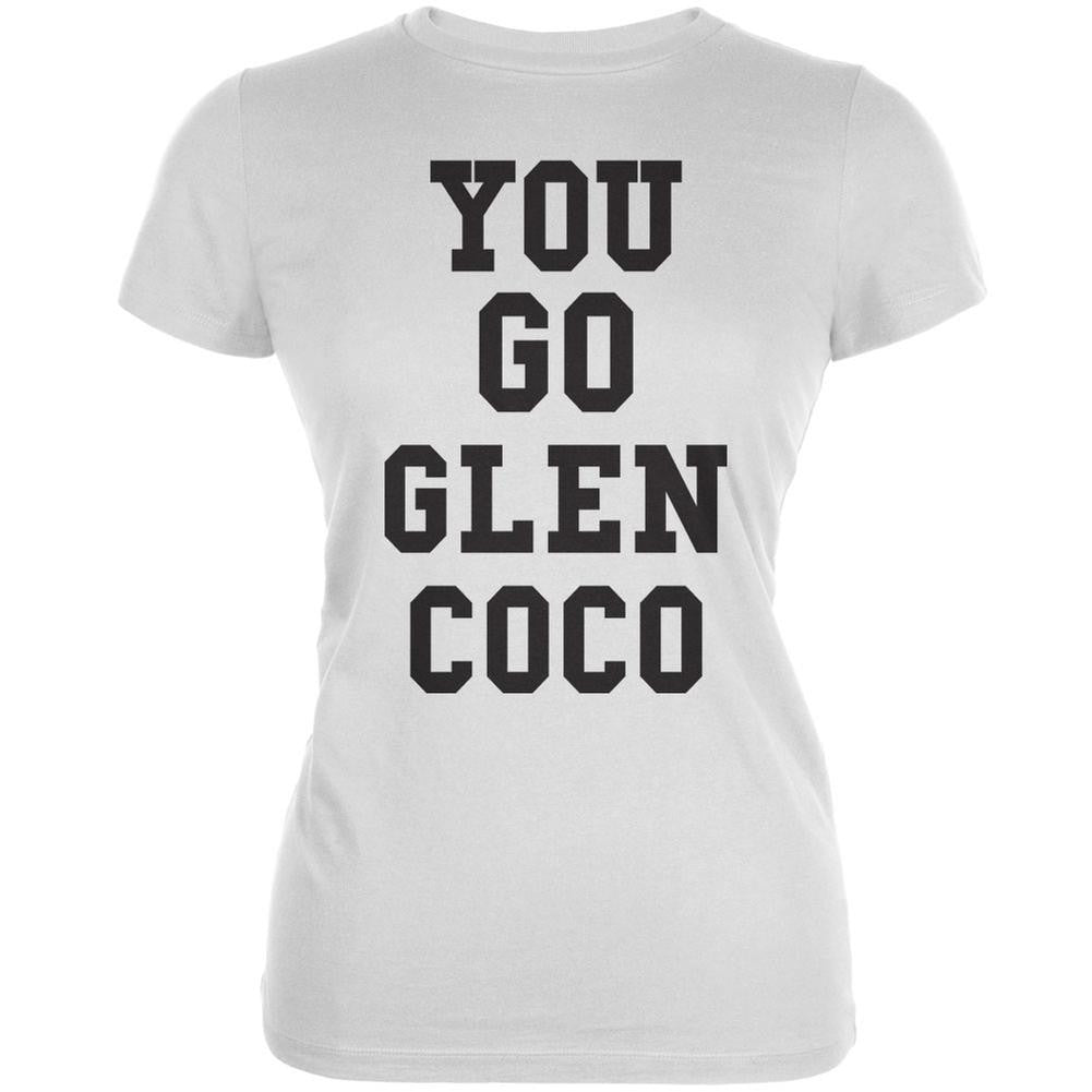 You Go, Glen Coco White Juniors Soft Tank Top Juniors T-Shirts Old Glory