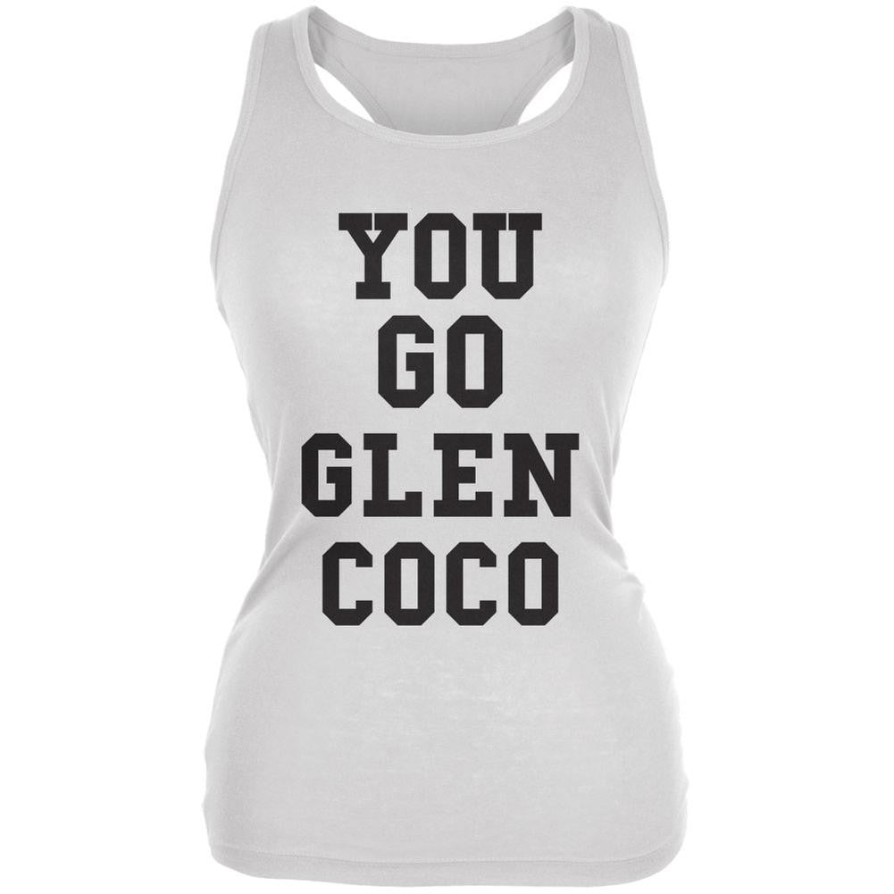 You Go, Glen Coco White Juniors Soft Tank Top Juniors T-Shirts Old Glory