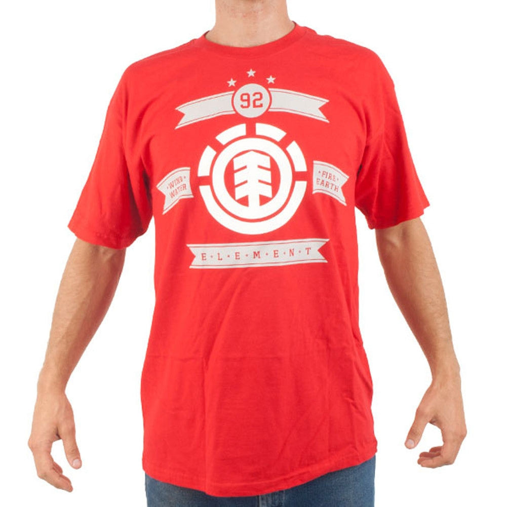 Element - Monogram T-Shirt Men's T-Shirts Element LG Red