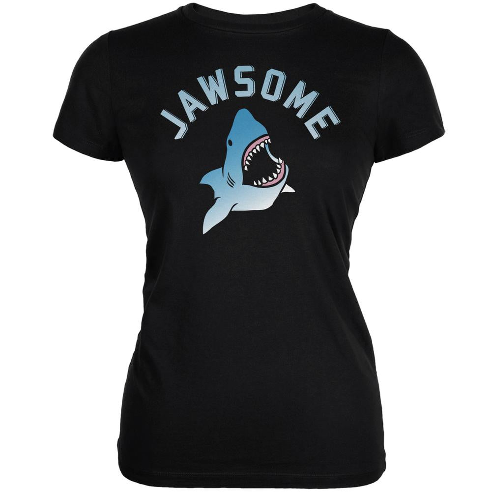 Jawsome Black Juniors Soft T-Shirt Juniors T-Shirts Old Glory 2XL Black