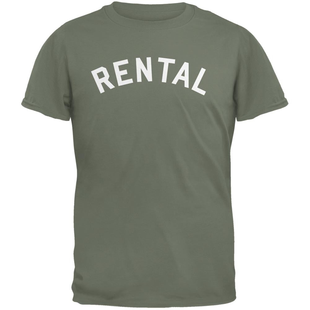 Rental Inspired By Frank Zappa Military Green Adult T-Shirt Men's T-Shirts Old Glory SM Green