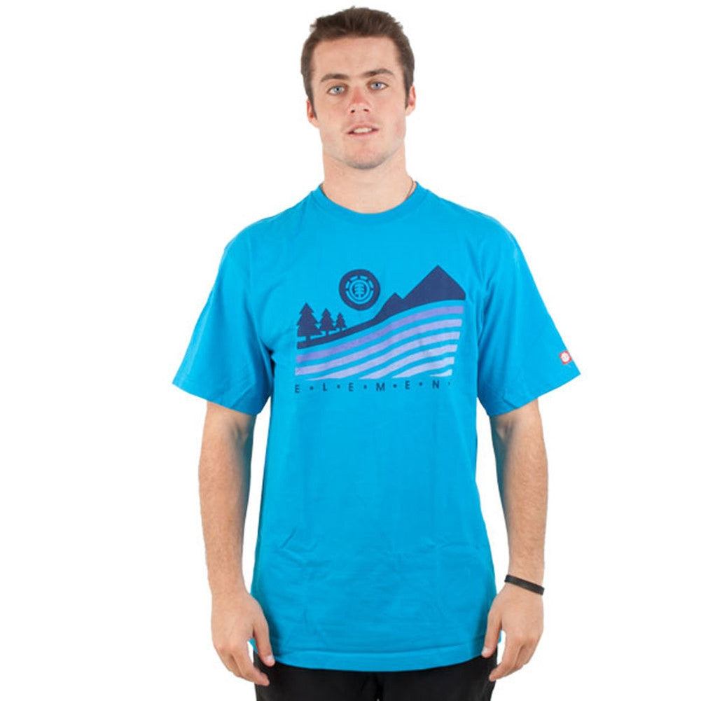 Element - Swirl Cyan T-Shirt Men's T-Shirts Element MD Blue