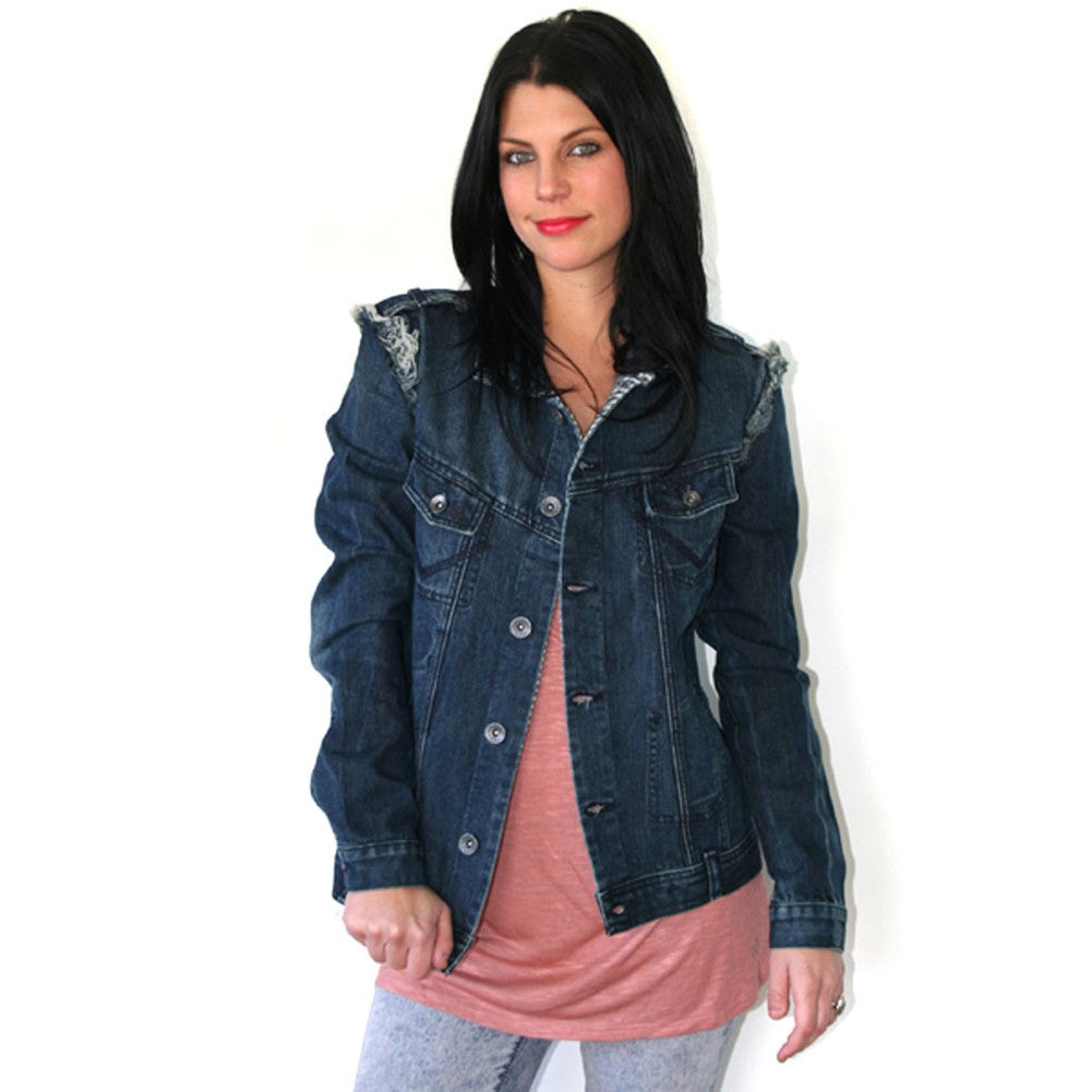 Volcom - On The Road Juniors Denim Jacket Juniors Jackets Volcom