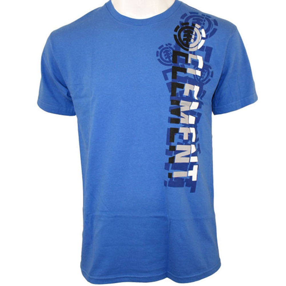 Element - Broken Royal Blue Adult T-Shirt Men's T-Shirts Element MD Blue