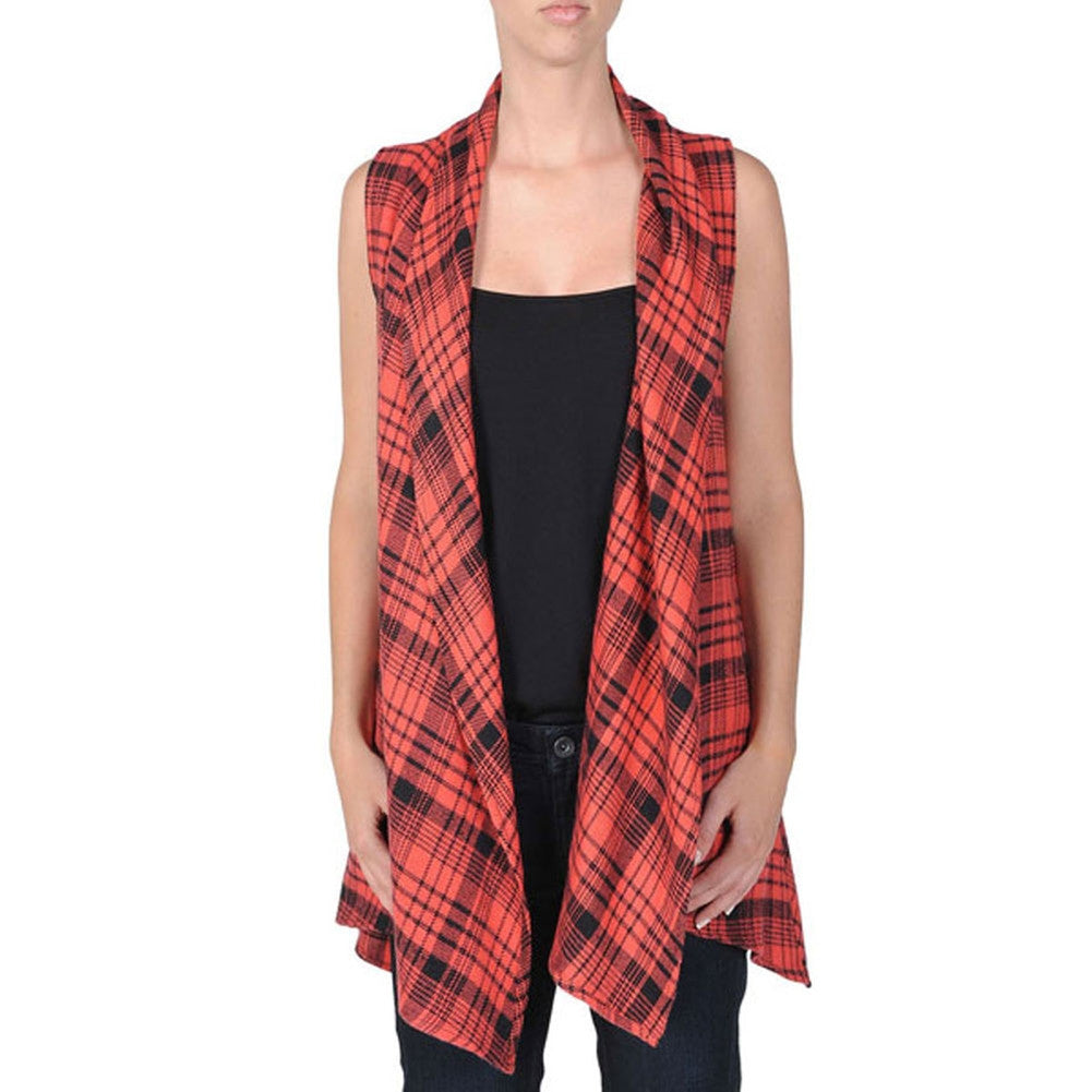 Volcom - Swaddle Red Juniors Vest Sweater Juniors Sweaters Volcom