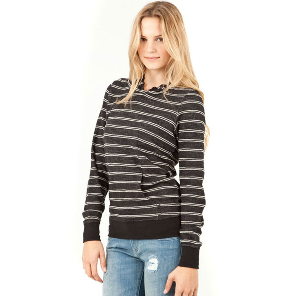 Rip Curl - Tessa Girls Black Fleece Juniors Hoodies Rip Curl