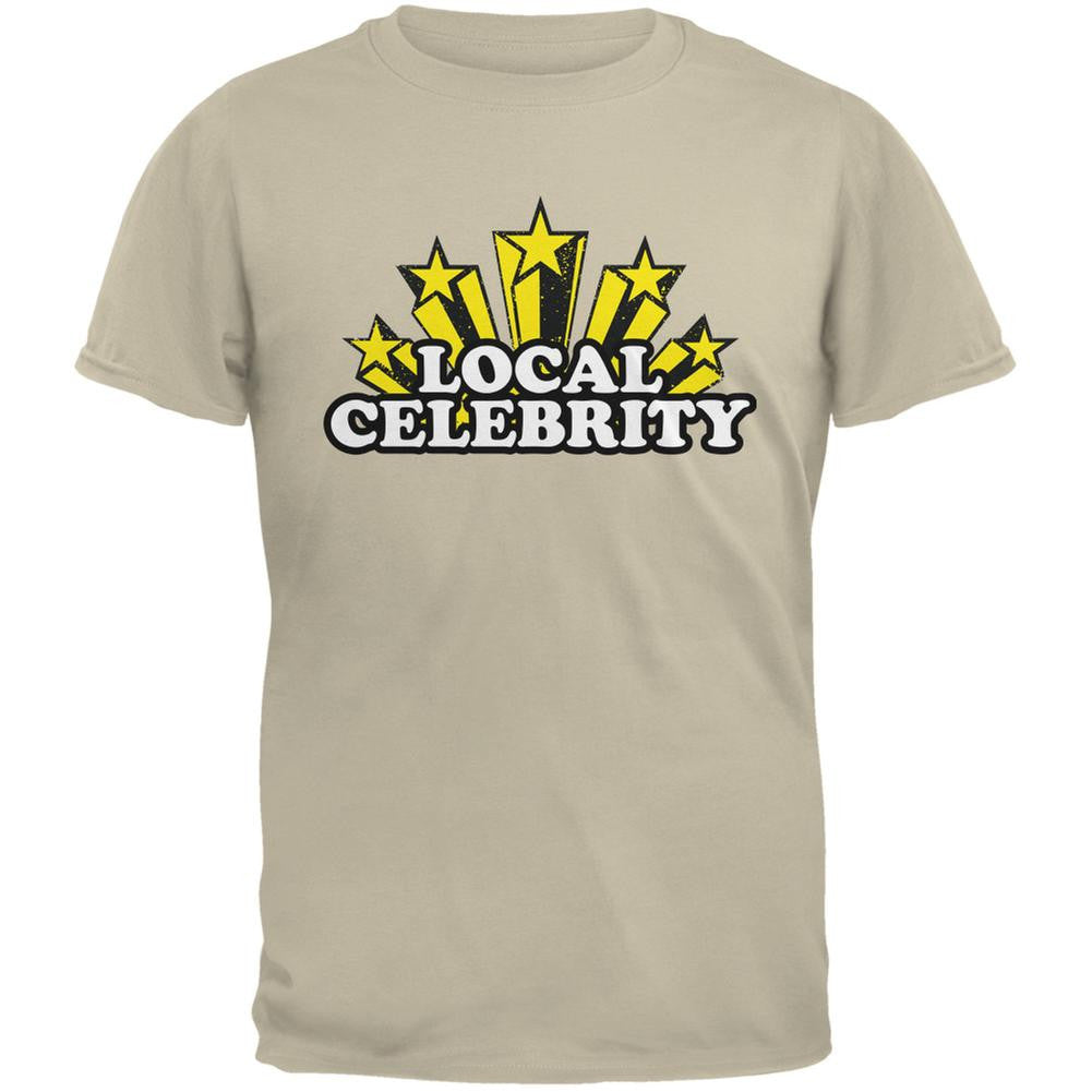 Local Celebrity Sand Adult T-Shirt Men's T-Shirts Old Glory 2XL Beige
