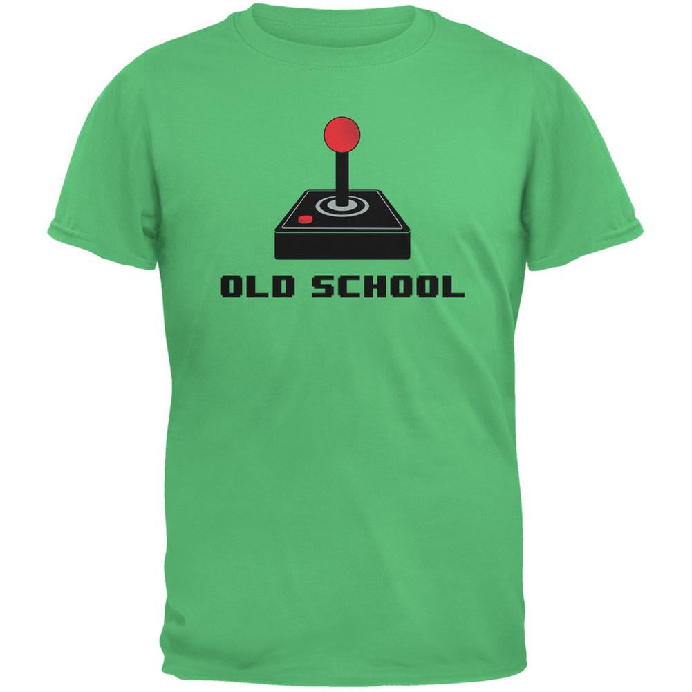 Old School Joystick Irish Green Adult T-Shirt Men's T-Shirts Old Glory 2XL Green