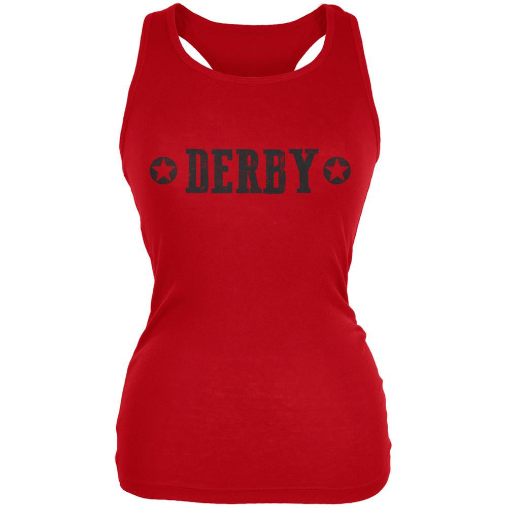 Roller Derby Derby Stars Red Juniors Soft Tank Top Juniors Tank Tops Old Glory 2XL Red