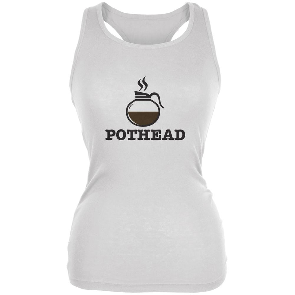 Pothead White Juniors Soft Tank Top Juniors Tank Tops Old Glory 2XL White