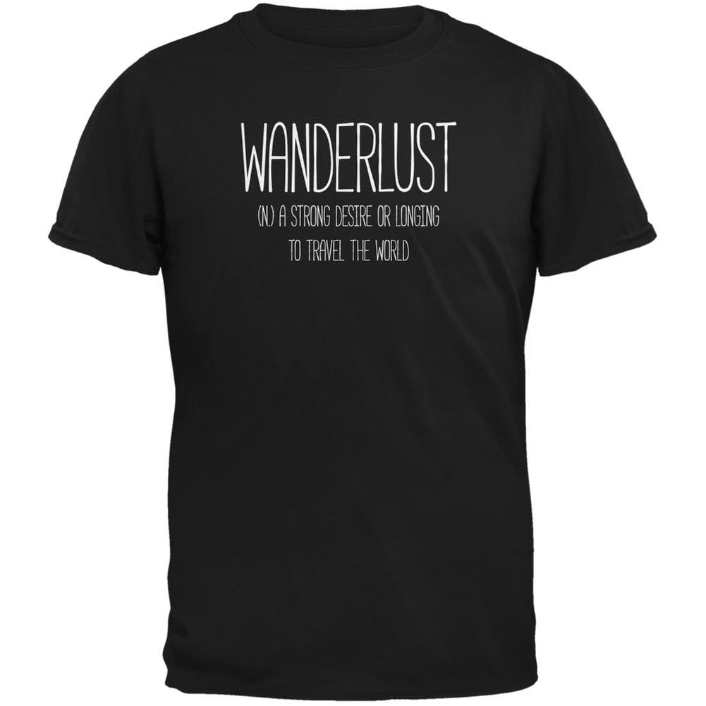 Wanderlust Definition Black Youth T-Shirt Youth T-Shirts Old Glory LG Black