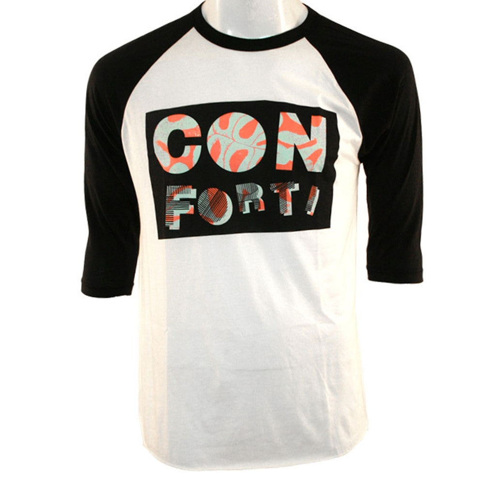 Conforti - Havana BB Red & Blue Adult Raglan T-Shirt Men's Raglans Conforti LG White