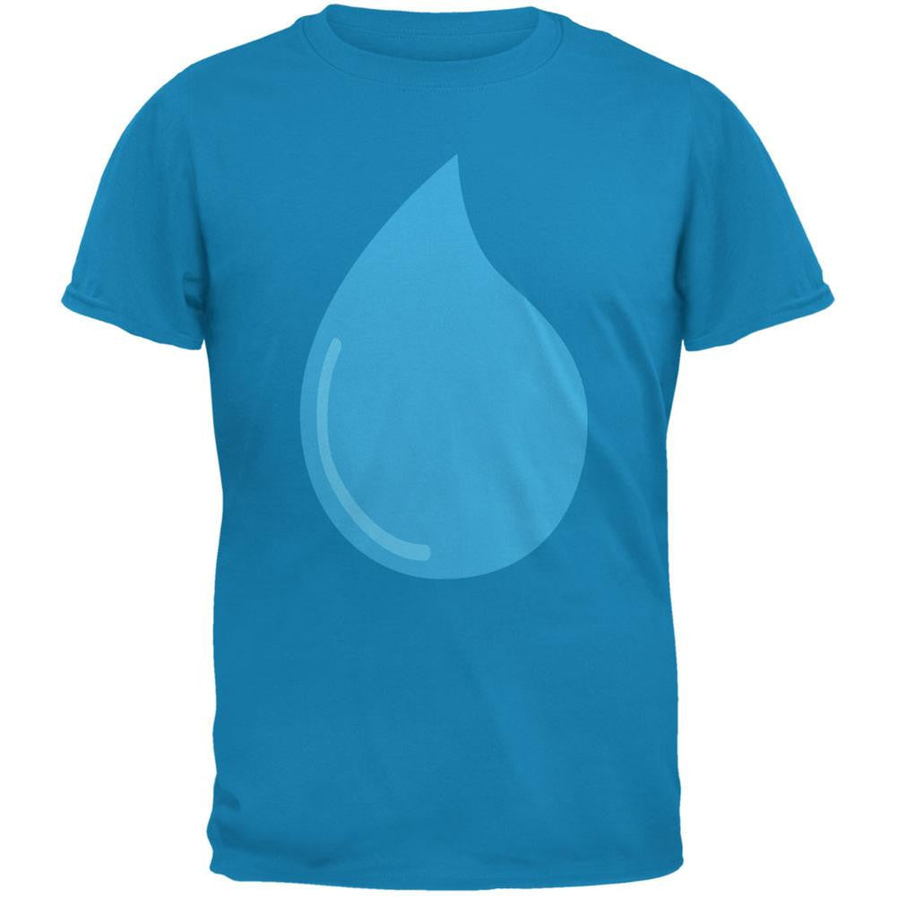 Climate Water March Droplet Costume Sapphire Blue Adult T-Shirt Men's T-Shirts Old Glory 2XL Blue