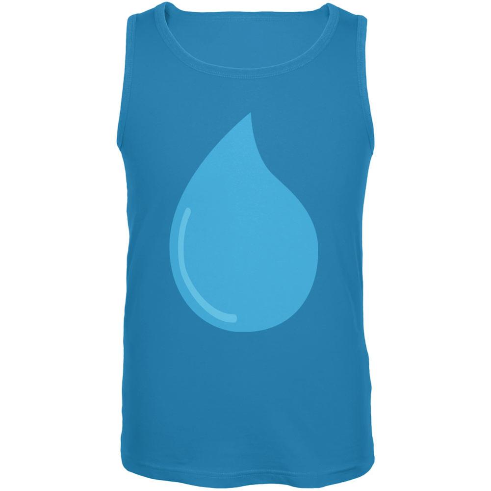 Climate Water March Droplet Costume Turquoise Adult Tank Top Men's Tank Tops Old Glory LG Blue