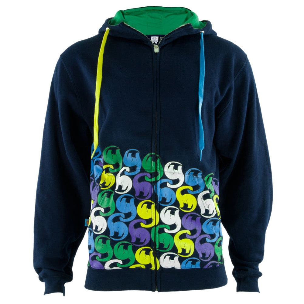 Edmond - Icon Navy Adult Zip Hoodie Men's Hoodies Edmond Clothing MD Dark Blue