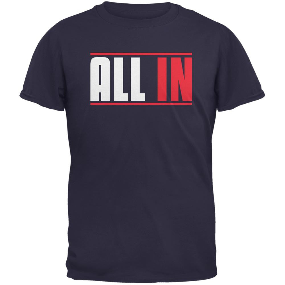 All In Navy Adult T-Shirt Men's T-Shirts Old Glory 2XL Blue