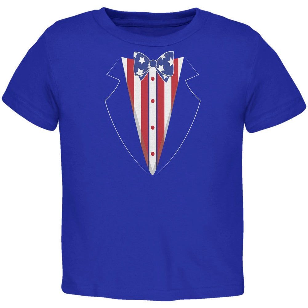 Stars and Stripes Tuxedo Royal Toddler T-Shirt Toddler T-Shirts Old Glory