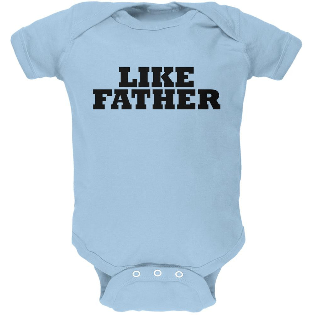 Like Father Buddy Shirt Light Blue Soft Baby One Piece Baby One Piece Old Glory 0-3M Blue
