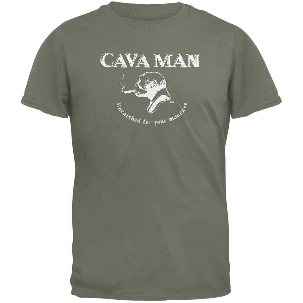 Cava Man Military Green Adult T-Shirt Men's T-Shirts Old Glory 2XL Green