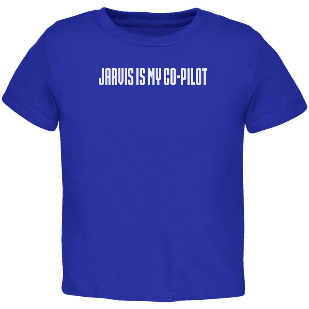 Jarvis is My Copilot Funny Royal Toddler T-Shirt Toddler T-Shirts Old Glory