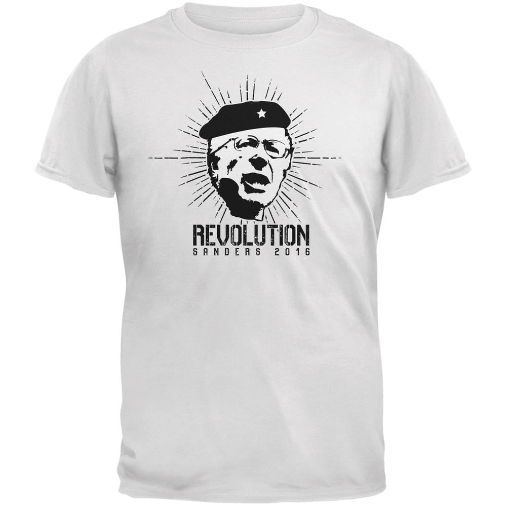 Election 2016 Bernie Sanders Che Guevara Parody White Adult T-Shirt Men's T-Shirts Old Glory 2XL White